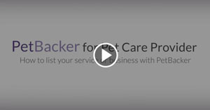 how to list on petbacker